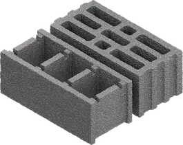 Concrete building block