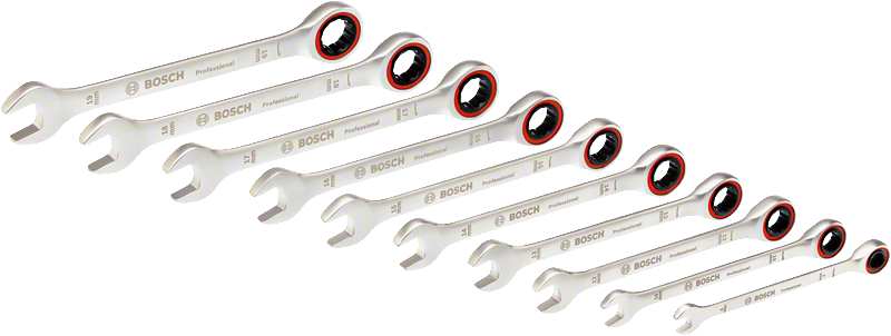 Ratchet Spanner Set 10 pc