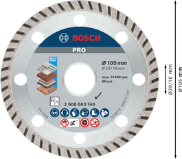 PRO Multi Material Diamond Cutting Disc