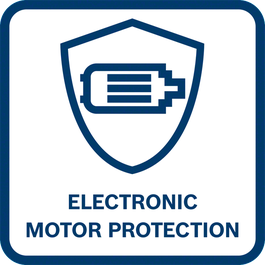 Long motor lifetime Long motor lifetime because motor shuts off when overloaded, overheated or blocked